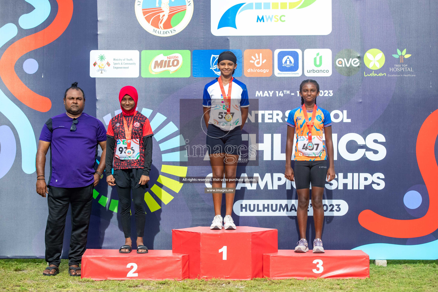 Day three of Inter School Athletics Championship 2023 was held at Hulhumale' Running Track at Hulhumale', Maldives on Tuesday, 16th May 2023. Photos: Nausham Waheed / images.mv