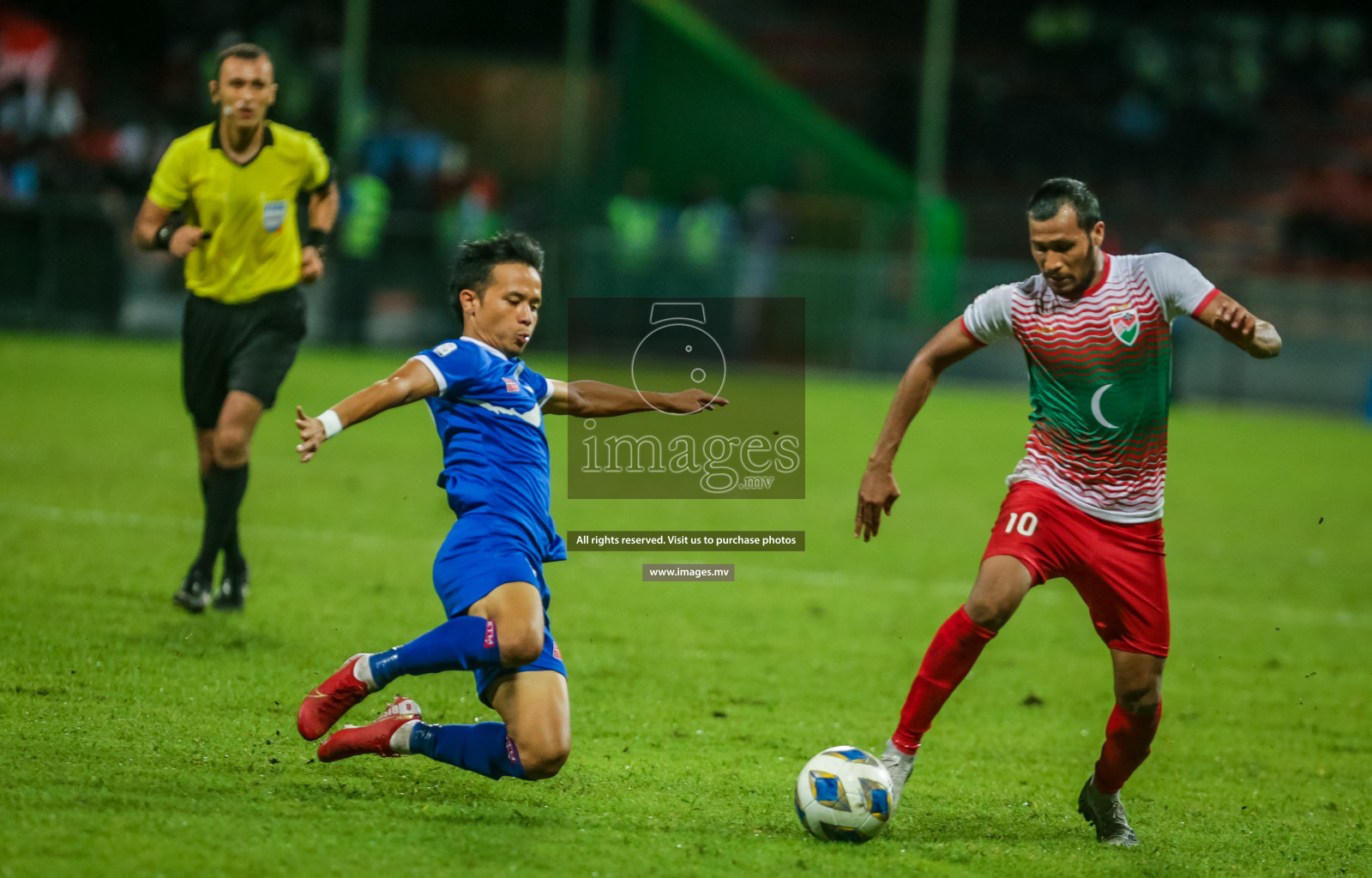 Maldives vs Nepal in SAFF Championship 2021 held on 1st October 2021 in Galolhu National Stadium, Male', Maldives