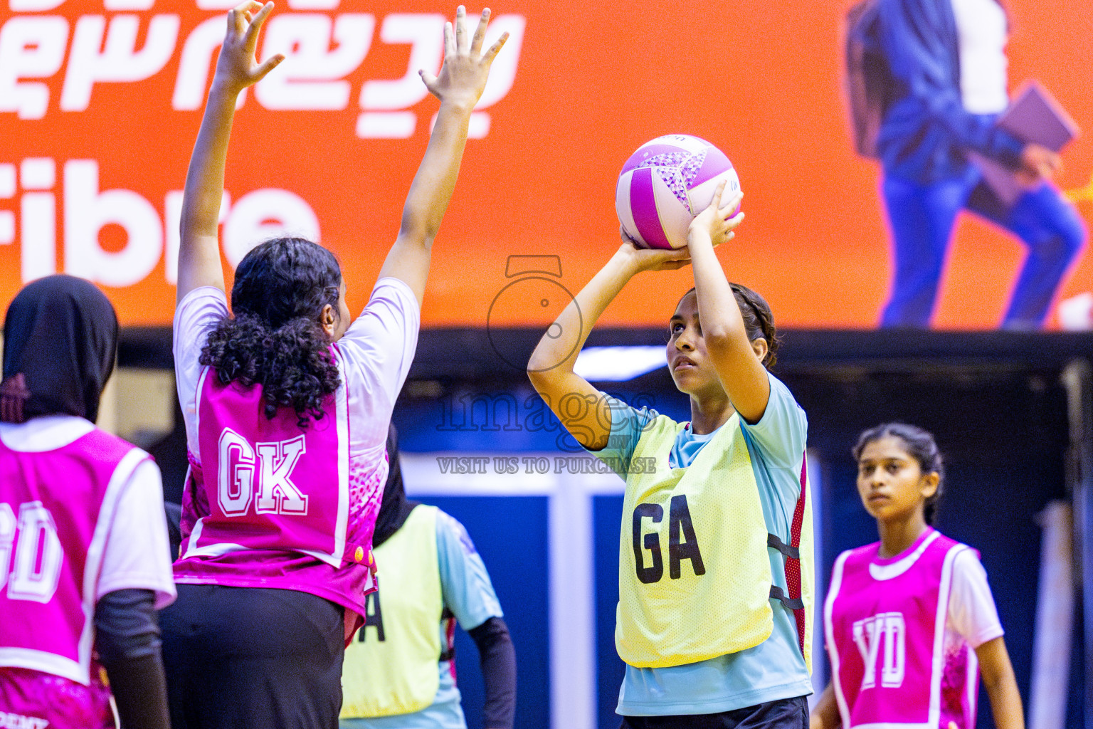 MV Netters vs N Sport in Division 2 Final of National Netball Tournament 2025 held in Social Center at Male', Maldives on Wednesday, 28th May 2025. Photos: Nausham Waheed / images.mv