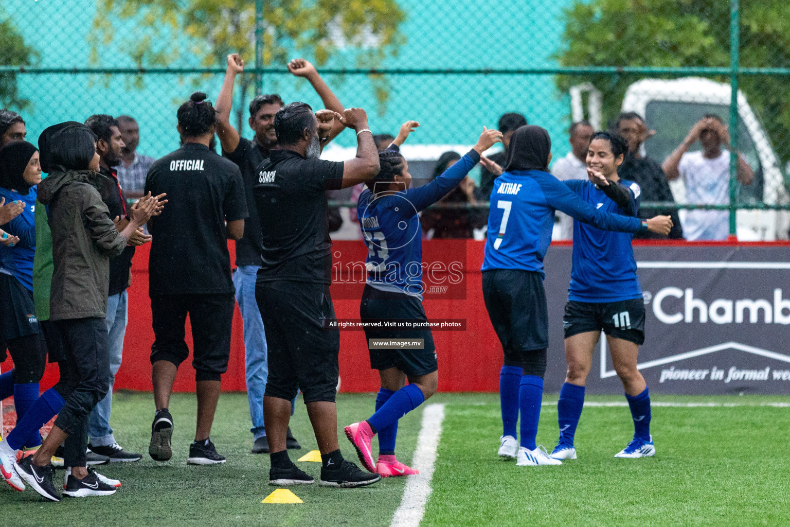 WAMCO vs Team Fenaka in Eighteen Thirty Women's Futsal Fiesta 2022 was held in Hulhumale', Maldives on Friday, 14th October 2022. Photos: Hassan Simah / images.mv