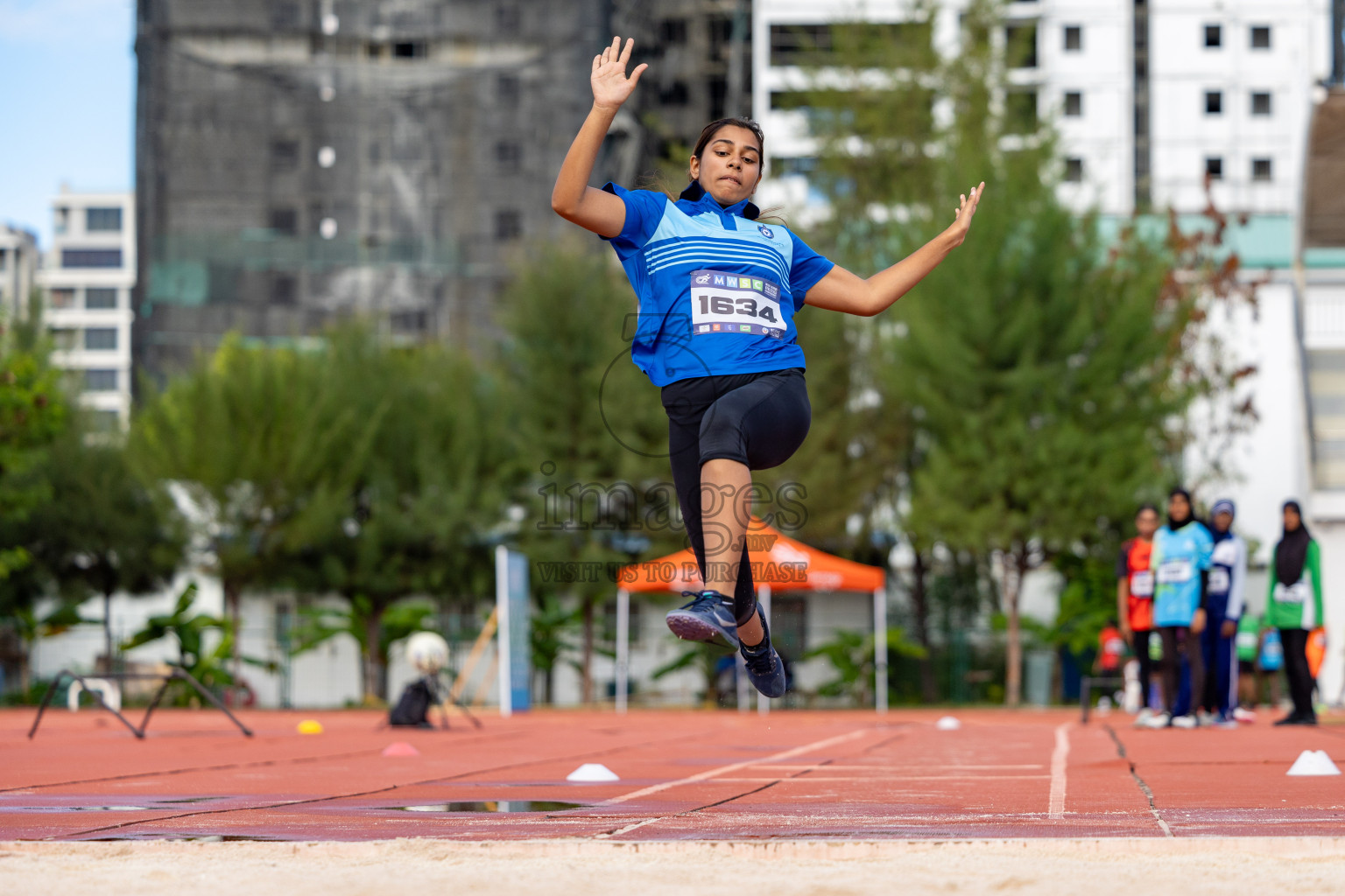 Day 2 of MWSC Interschool Athletics Championships 2024 held in Hulhumale Running Track, Hulhumale, Maldives on Sunday, 10th November 2024. 
Photos by:  Hassan Simah / Images.mv