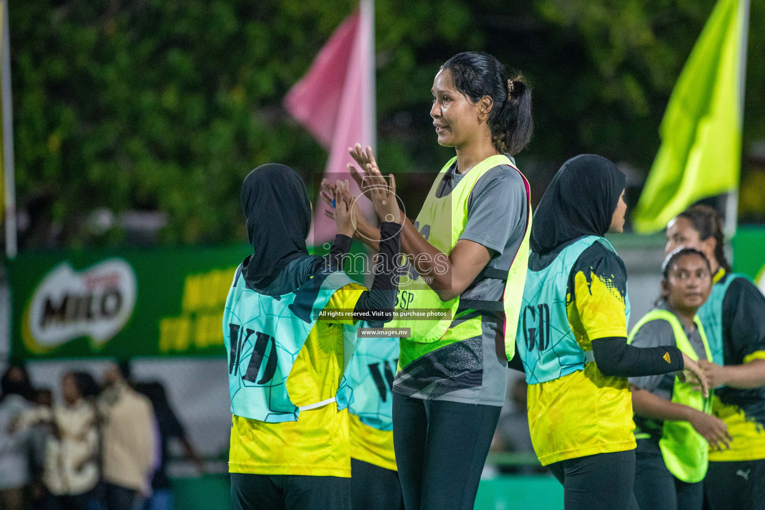 Final of 20th Milo National Netball Tournament 2023, held in Synthetic Netball Court, Male', Maldives on 11th June 2023 Photos: Nausham Waheed/ Images.mv