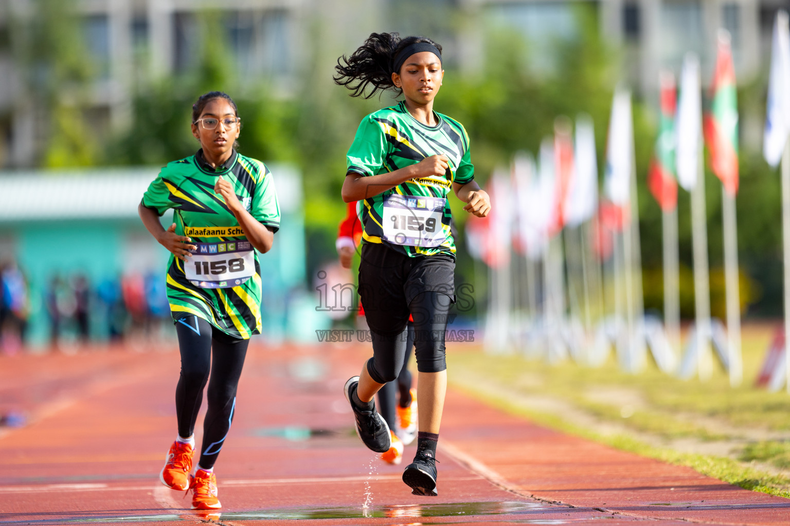 Day 1 of MWSC Interschool Athletics Championships 2024 held in Hulhumale Running Track, Hulhumale, Maldives on Saturday, 9th November 2024. 
Photos by: Ismail Thoriq / images.mv