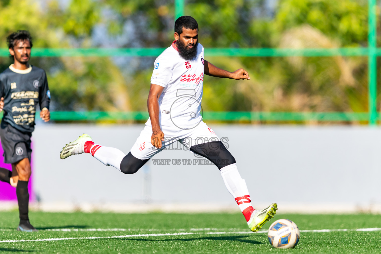 Furious FC vs JT Sports from Manadhoo Council Cup 2024 in N Manadhoo Maldives on Saturday, 24th February 2023. Photos: Nausham Waheed / images.mv