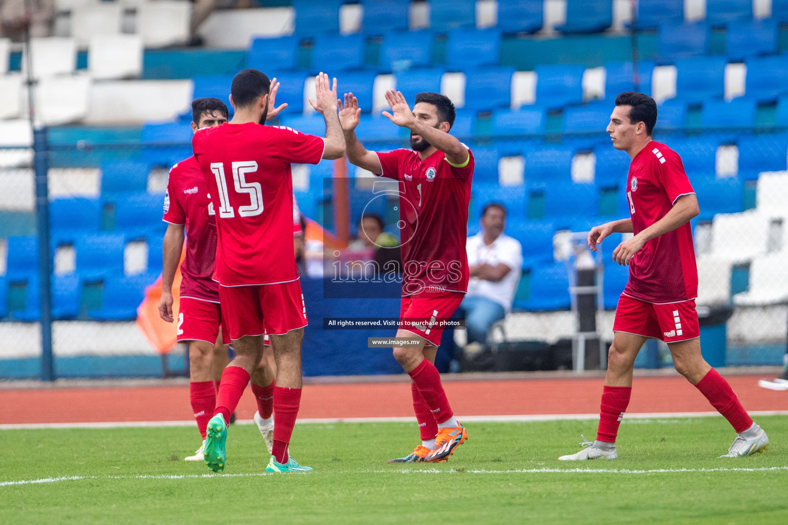 Lebanon vs Bangladesh in SAFF Championship 2023 held in Sree Kanteerava Stadium, Bengaluru, India, on Wednesday, 22nd June 2023. Photos: Nausham Waheed / images.mv