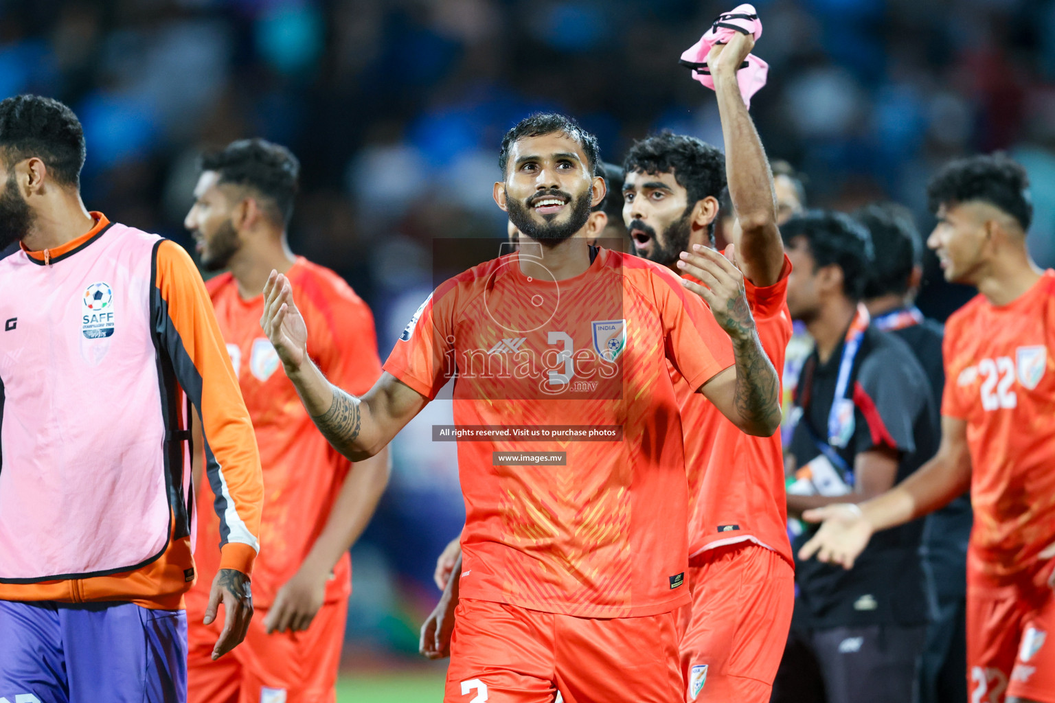 Kuwait vs India in the Final of SAFF Championship 2023 held in Sree Kanteerava Stadium, Bengaluru, India, on Tuesday, 4th July 2023. Photos: Nausham Waheed / images.mv