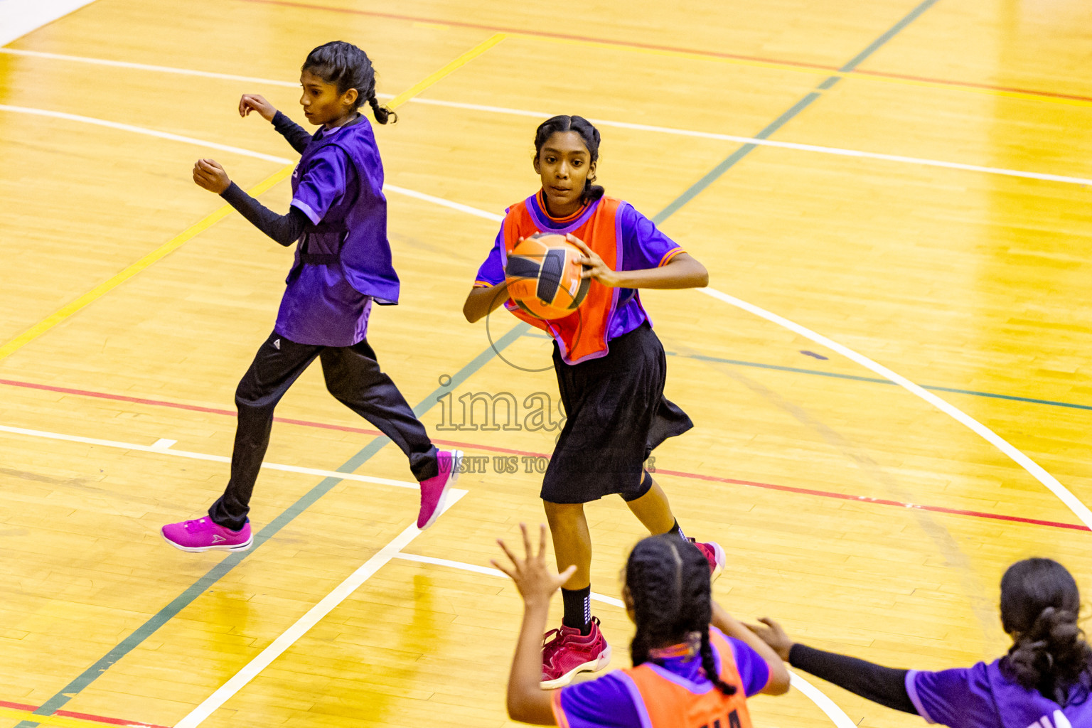 Day 13 of 25th Inter-School Netball Tournament was held in Social Center at Male', Maldives on Saturday, 24th August 2024. Photos: Nausham Waheed / images.mv