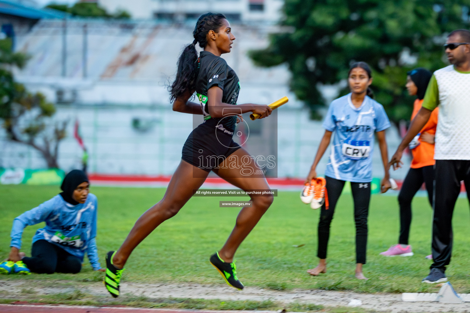 Day 2 of National Athletics Championship 2023 was held in Ekuveni Track at Male', Maldives on Friday, 24th November 2023. Photos: Hassan Simah / images.mv