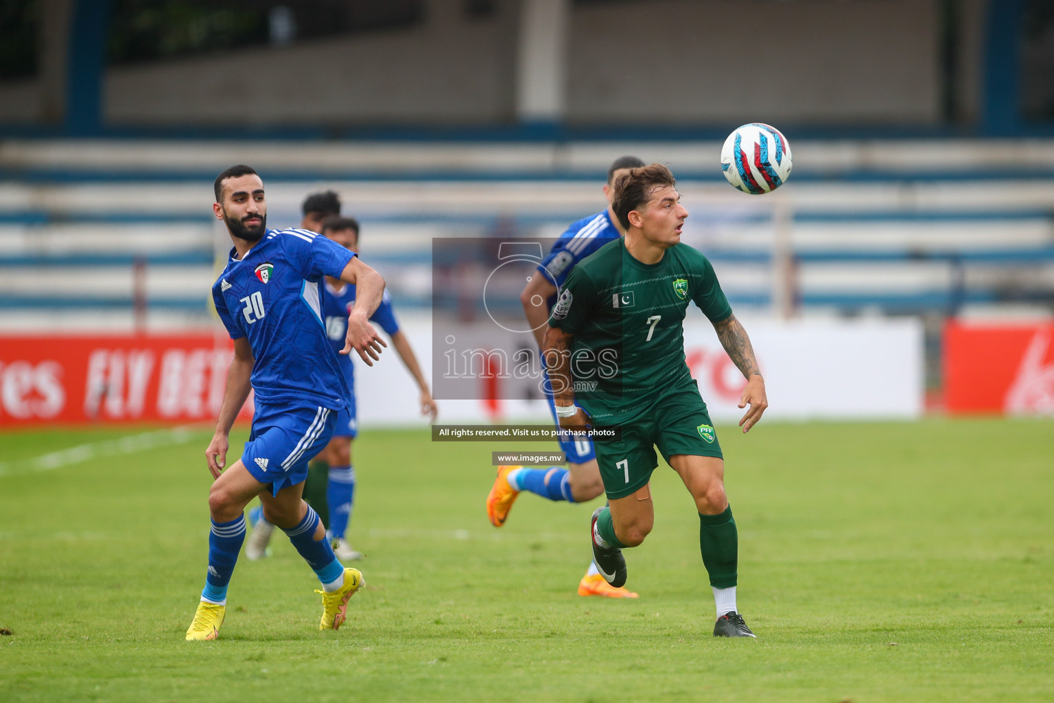 Pakistan vs Kuwait in SAFF Championship 2023 held in Sree Kanteerava Stadium, Bengaluru, India, on Saturday, 24th June 2023. Photos: Nausham Waheed, Hassan Simah / images.mv