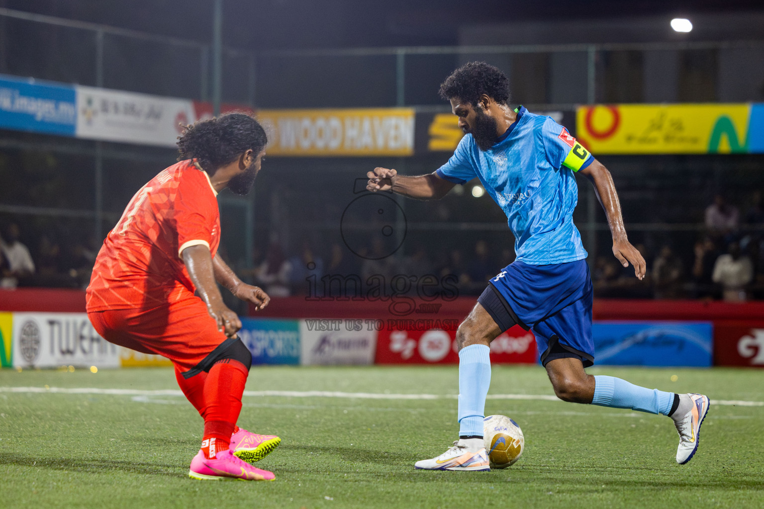 M Dhiggaru vs M Muli in Day 21 of Golden Futsal Challenge 2025 was held on Saturday , 25th January 2025, in Hulhumale', Maldives. Photos: Nausham Waheed / images.mv