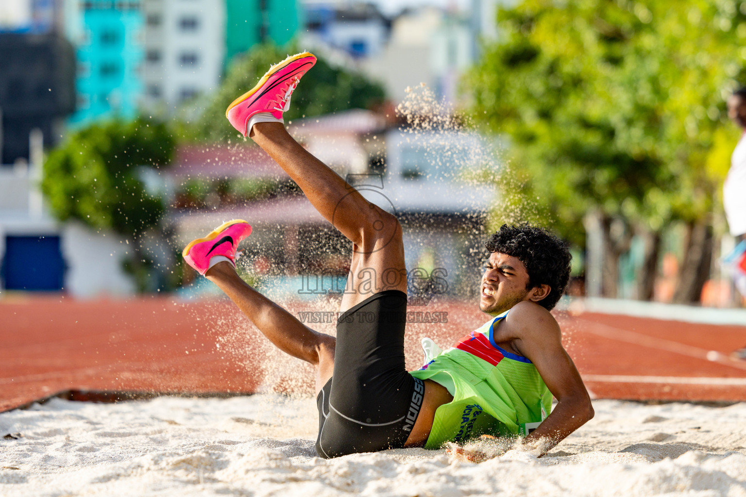 Day 2 of 12th Milo Association Championships was held in Ekuveni Track at Male', Maldives on Friday, 25th April 2025. Photos: Hassan Simah / images.mv
