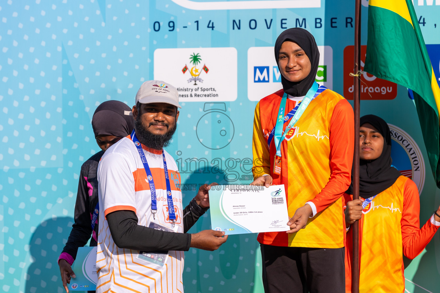 MWSC Interschool Athletics Championships 2024 - Day 3
Day 3 of MWSC Interschool Athletics Championships 2024 held in Hulhumale Running Track, Hulhumale, Maldives on Monday, 11th November 2024. Photos by: Ismail Thoriq / Images.mv