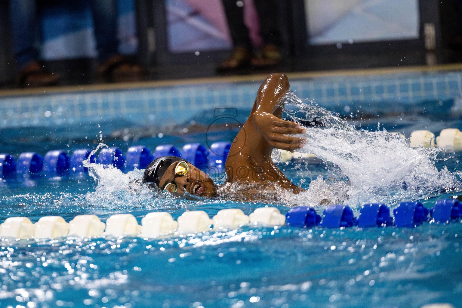 Day 6 of National Swimming Competition 2024 held in Hulhumale', Maldives on Wednesday, 18th December 2024. Photos: Mohamed Mahfooz Moosa / images.mv