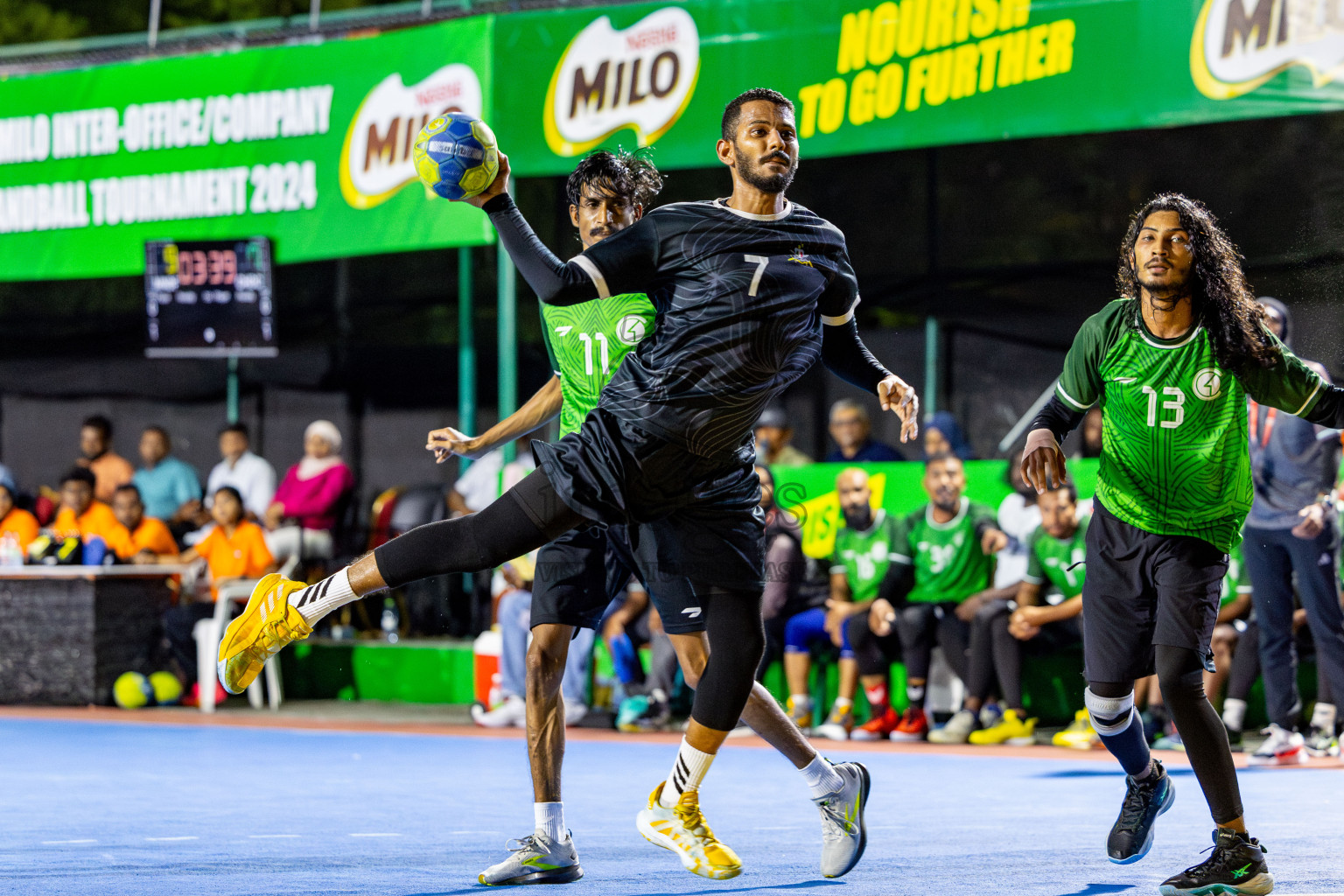 2nd Division Final of 8th Inter-Office/Company Handball Tournament 2024, held in Handball ground, Male', Maldives on Tuesday, 17th September 2024 Photos: Nausham Waheed/ Images.mv