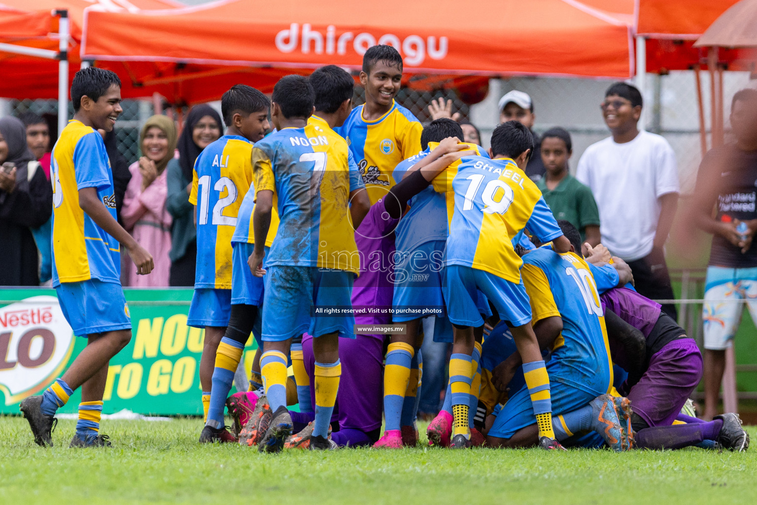 Day 2 of MILO Academy Championship 2023 (u14) was held in Henveyru Stadium Male', Maldives on 4th November 2023. Photos: Nausham Waheed / images.mv