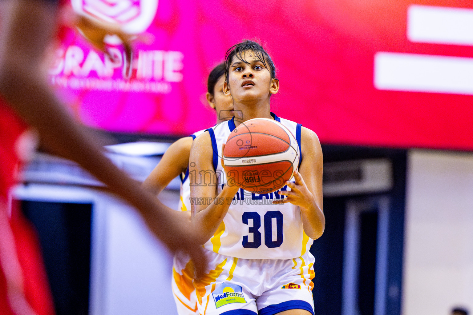 Maldives vs SriLanka in Day 2 of Under 16 Woman's Asian Cup SABA Qualifiers 2025 was held in Social Center, Male', Maldives on Friday, 13th June 2025. Photos: Nausham Waheed / images.mv