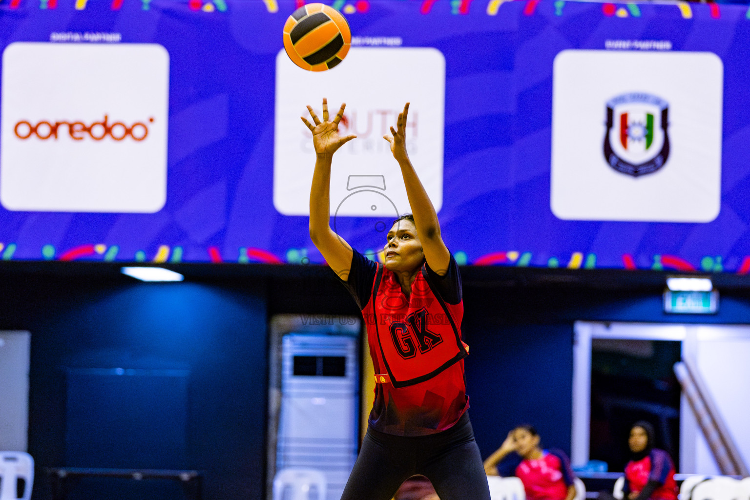 Club Green Street vs Club Matrix in Day 5 of 21st National Netball Tournament was held in Social Canter at Male', Maldives on Monday, 20th May 2024. Photos: Nausham Waheed / images.mv