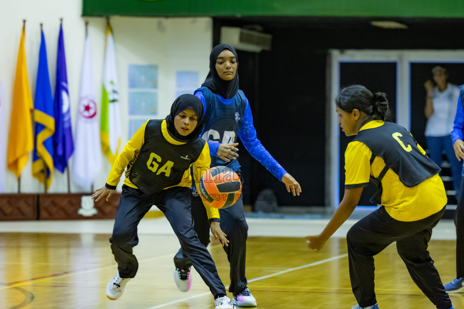 Day 12 of 25th Inter-School Netball Tournament was held in Social Center at Male', Maldives on Thursday, 22nd August 2024.