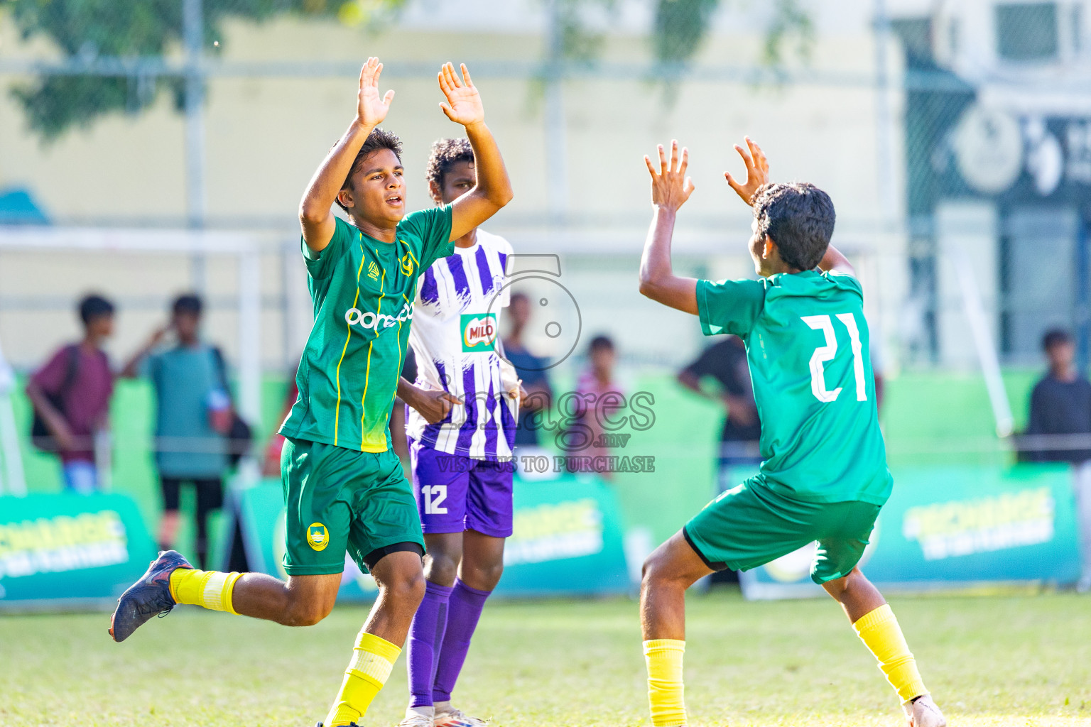 Day 5 of MILO Academy Championship 2025 (U14) was held on Monday, 3rd November 2025 at Henveiru Football Grounds, Male', Maldives . 

Photos: Mohamed Mahfooz Moosa / images.mv