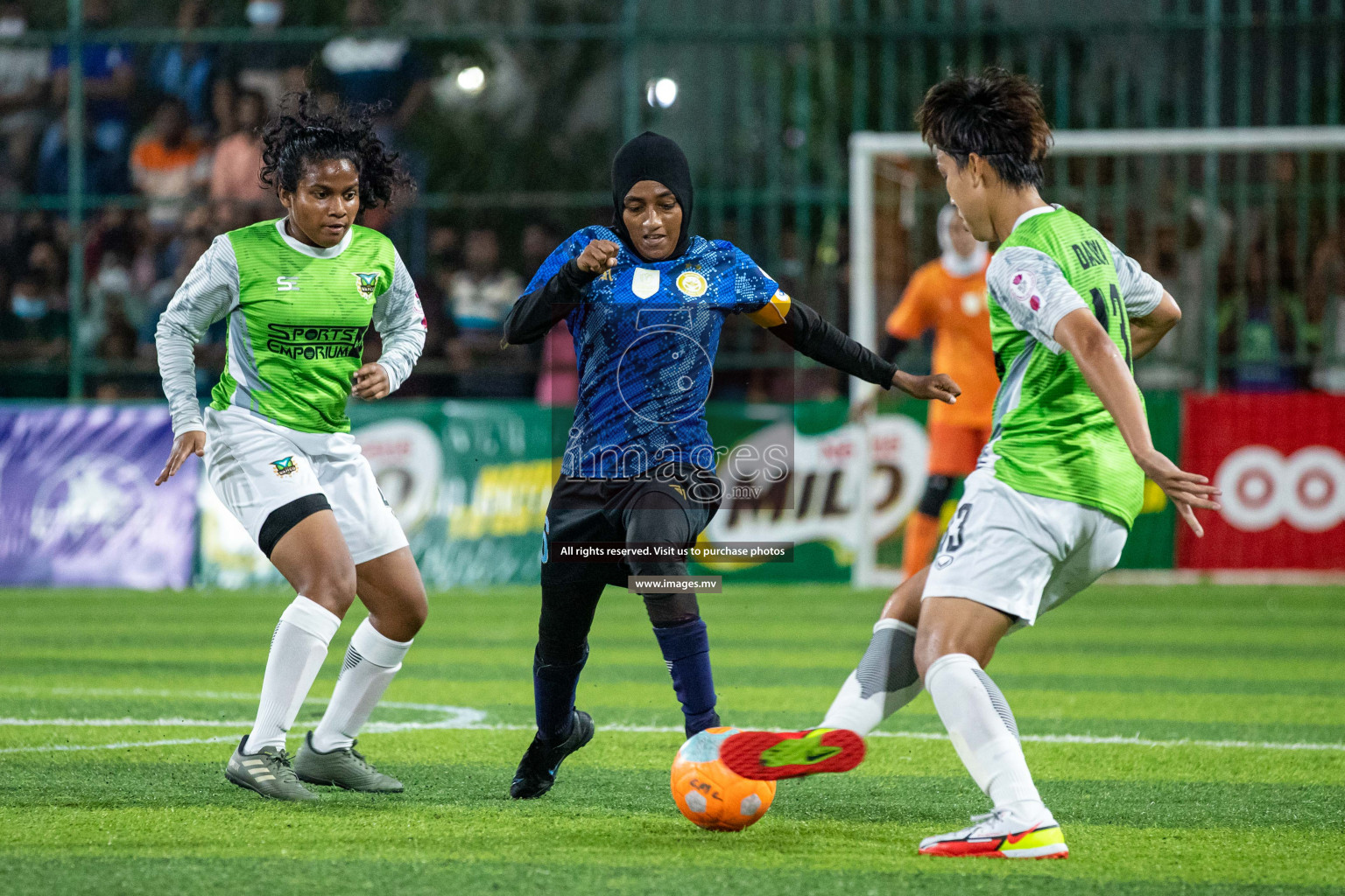 orts Limited vs WAMCO - in the Finals 18/30 Women's Futsal Fiesta 2021 held in Hulhumale, Maldives on 18 December 2021. Photos by Shuu Abdul Sattar