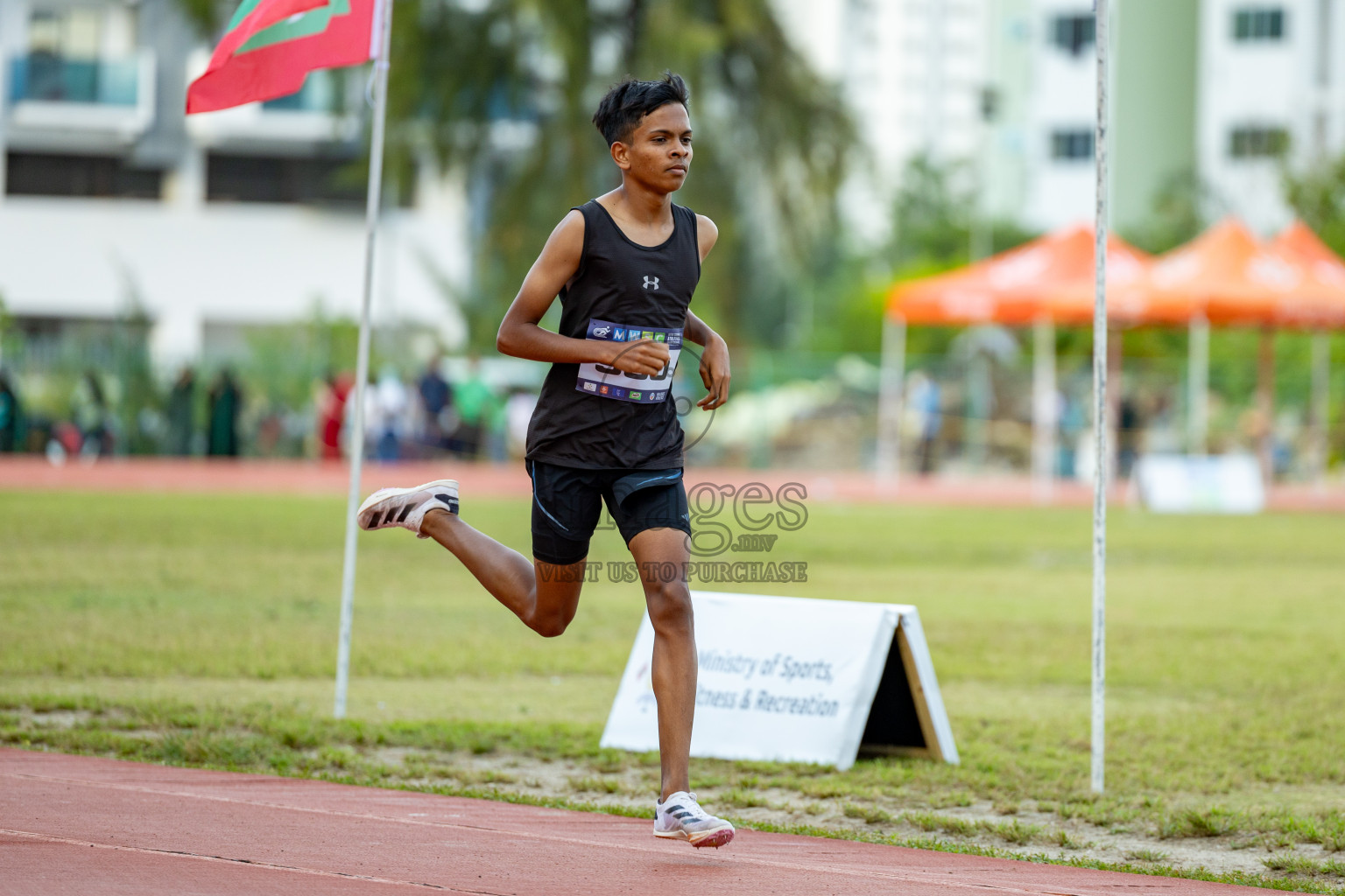 Day 2 of MWSC Interschool Athletics Championships 2024 held in Hulhumale Running Track, Hulhumale, Maldives on Sunday, 10th November 2024. 
Photos by: Hassan Simah / Images.mv