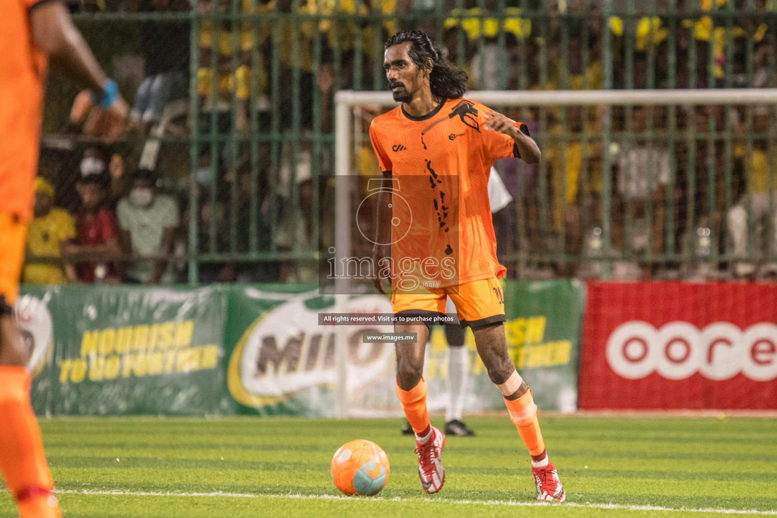 RRC Vs FSM in the Semi Finals of Club Maldives 2021 held in Hulhumale, Maldives on 19 December 2021. Photos: Nausham Waheed / images.mv