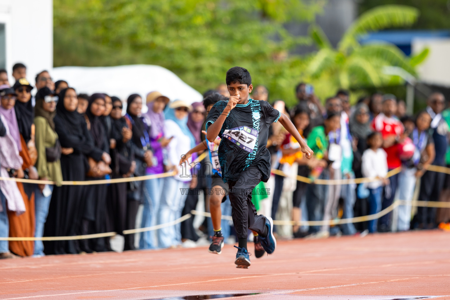 Day 1 of MWSC Interschool Athletics Championships 2024 held in Hulhumale Running Track, Hulhumale, Maldives on Saturday, 9th November 2024. 
Photos by: Ismail Thoriq / images.mv