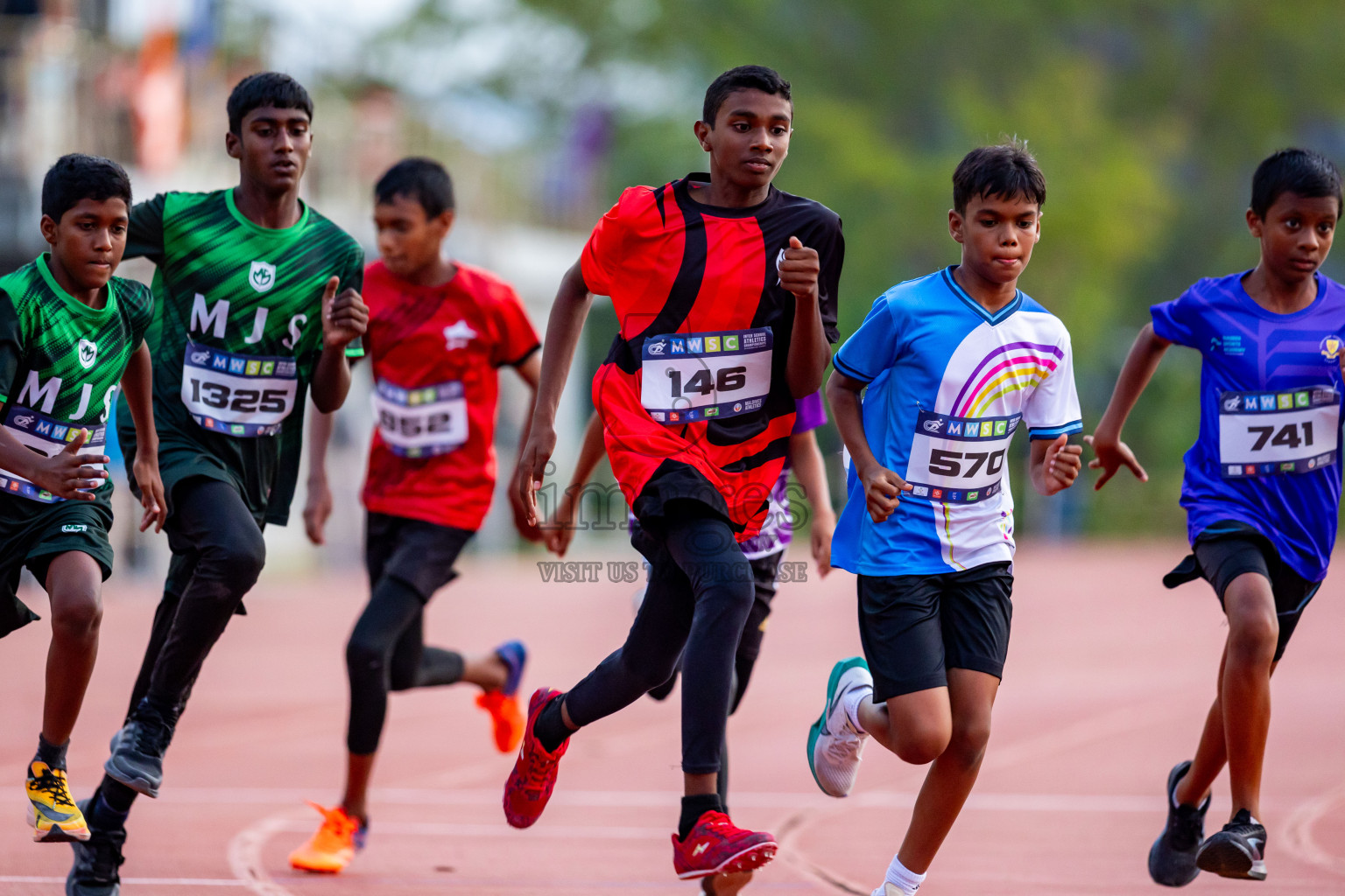 Day 5 of MWSC Interschool Athletics Championships 2024 held in Hulhumale Running Track, Hulhumale, Maldives on Wednesday, 13th November 2024. Photos by: Nausham Waheed / Images.mv