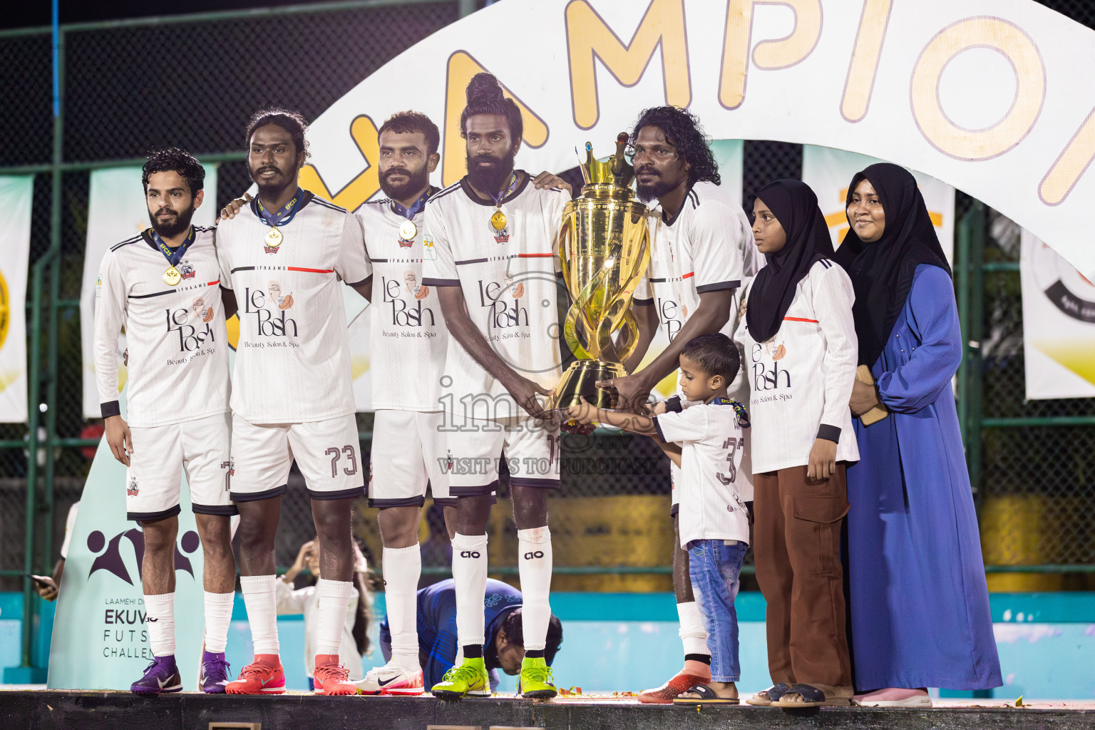 Ifhaams vs Dee Cee Jay SC in Final of Laamehi Dhiggaru Ekuveri Futsal Challenge 2025 was held on Tuesday, 29th July 2025, at Dhiggaru Futsal Ground, Dhiggaru, Maldives Photos: Areef Adam / images.mv