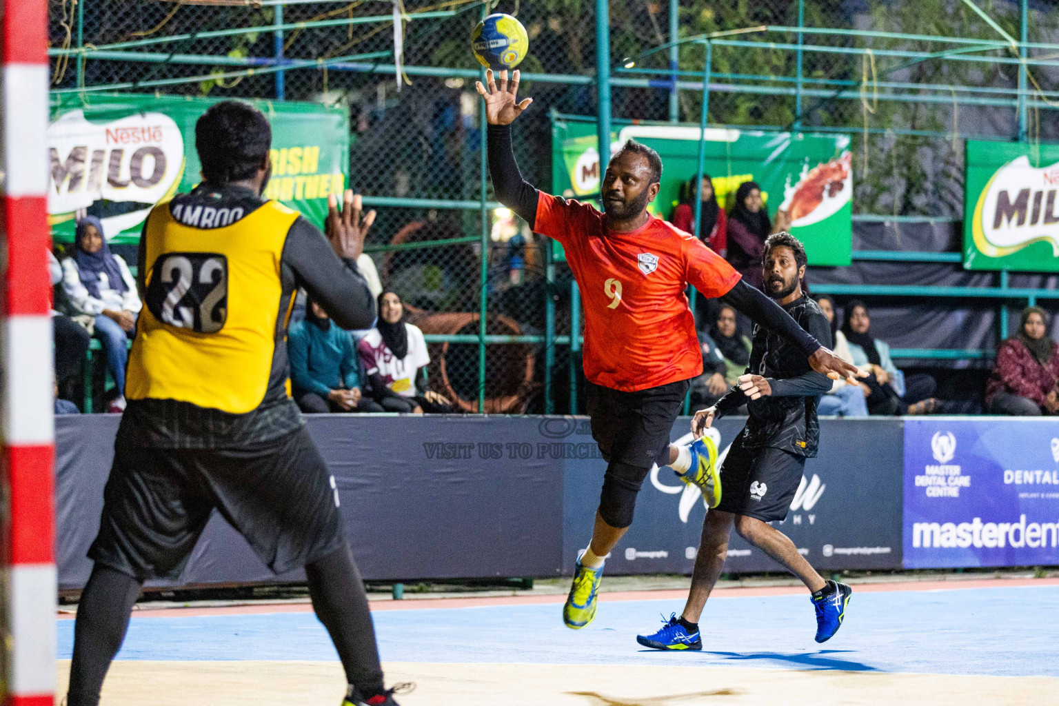 Day 14 of 10th National Handball Tournament 2023, held in Handball ground, Male', Maldives on Monday, 11th December 2023 Photos: Nausham Waheed/ Images.mv