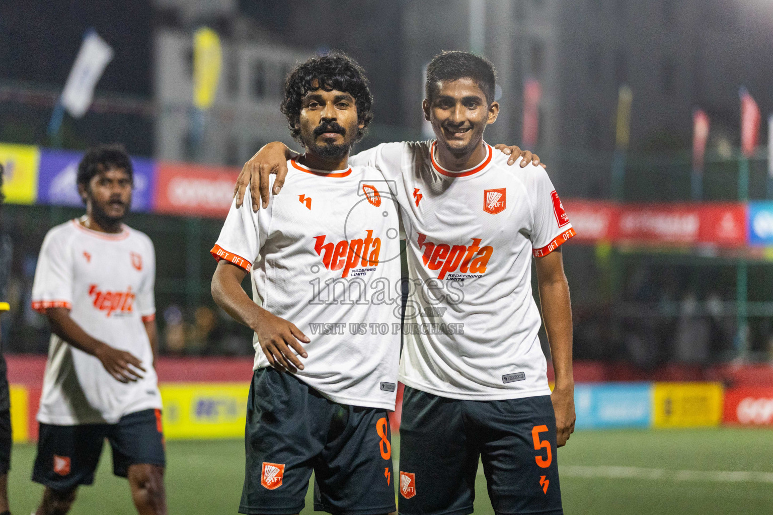 L Kalaidhoo vs L Dhanbidhoo in Day 16 of Golden Futsal Challenge 2024 was held on Tuesday, 30th January 2024, in Hulhumale', Maldives Photos: Nausham Waheed / images.mv