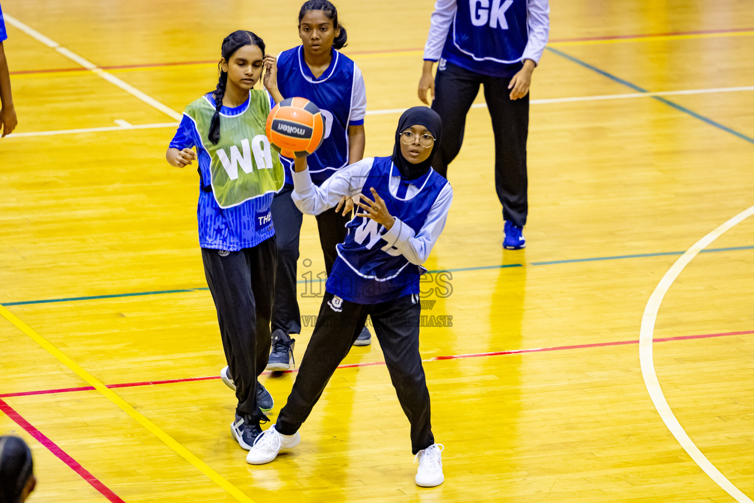 Day 6 of 25th Inter-School Netball Tournament was held in Social Center at Male', Maldives on Thursday, 15th August 2024. Photos: Nausham Waheed / images.mv