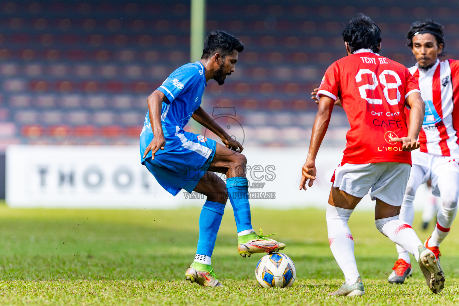 Masodi SC vs Tent SC in the Semi Final of Second Division 2023 in Male' Maldives on Sunday, 11th February 2023. Photos: Nausham Waheed / images.mv