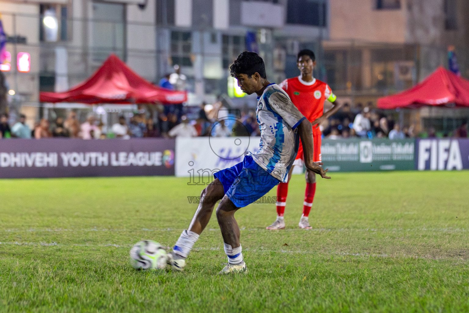 Super United Sports vs Huriyya (U16) in Day 8 of Dhivehi Youth League 2024 held at Henveiru Stadium on Monday, 2nd December 2024. Photos: Mohamed Mahfooz Moosa / Images.mv