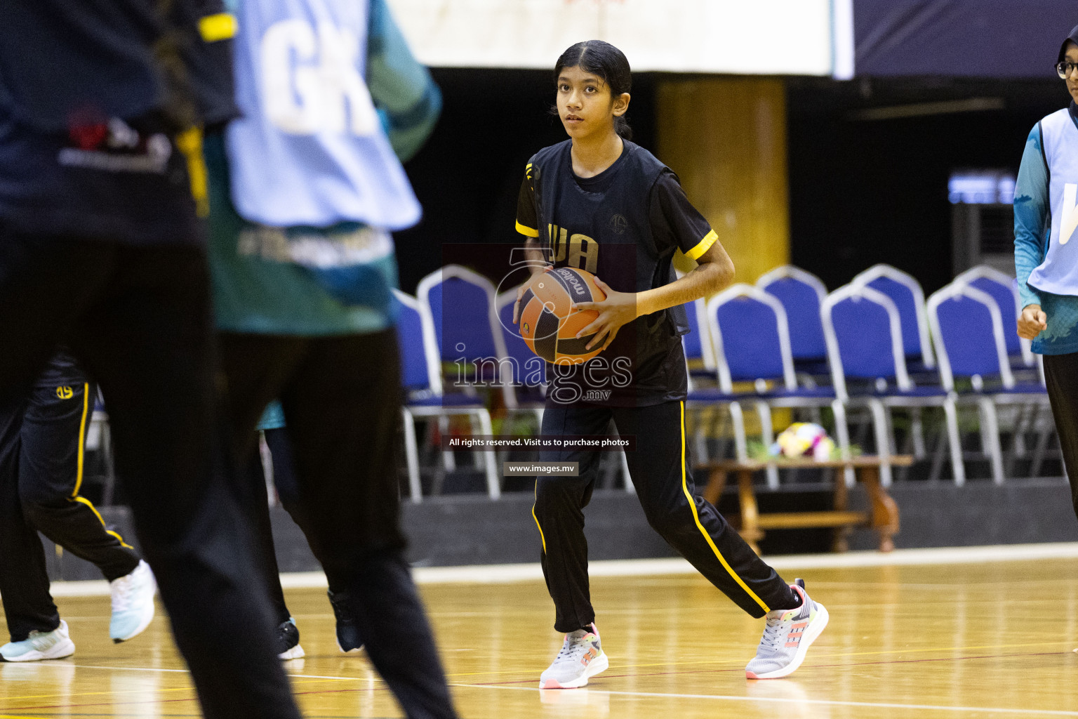 Day 10 of 24th Interschool Netball Tournament 2023 was held in Social Center, Male', Maldives on 5th November 2023. Photos: Nausham Waheed / images.mv