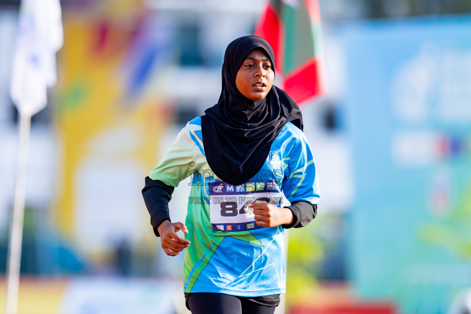 Day 5 of MWSC Interschool Athletics Championships 2024 held in Hulhumale Running Track, Hulhumale, Maldives on Wednesday, 13th November 2024. Photos by: Nausham Waheed / Images.mv