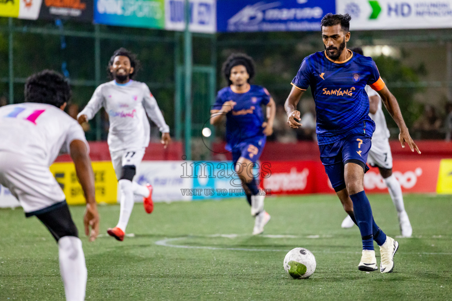 Lh. Kurendhoo VS Lh. Olhuvelifushi in Day 24 of Golden Futsal Challenge 2024 was held on Wednesday , 7th February 2024 in Hulhumale', Maldives 
Photos: Hassan Simah / images.mv