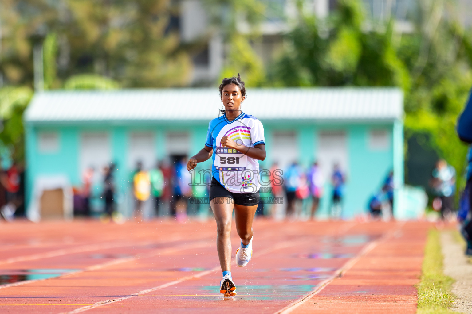 Day 1 of MWSC Interschool Athletics Championships 2024 held in Hulhumale Running Track, Hulhumale, Maldives on Saturday, 9th November 2024. 
Photos by: Ismail Thoriq / images.mv