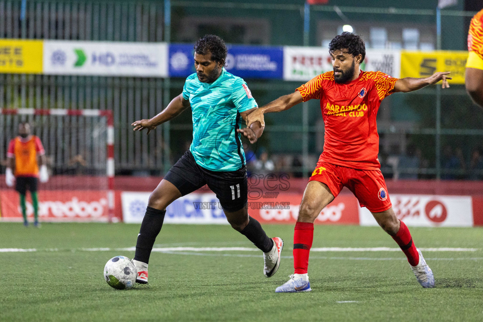 S Maradhoo VS S Maradhoofeydhoo in Day 13 of Golden Futsal Challenge 2024 was held on Saturday, 27th January 2024, in Hulhumale', Maldives Photos: Nausham Waheed / images.mv