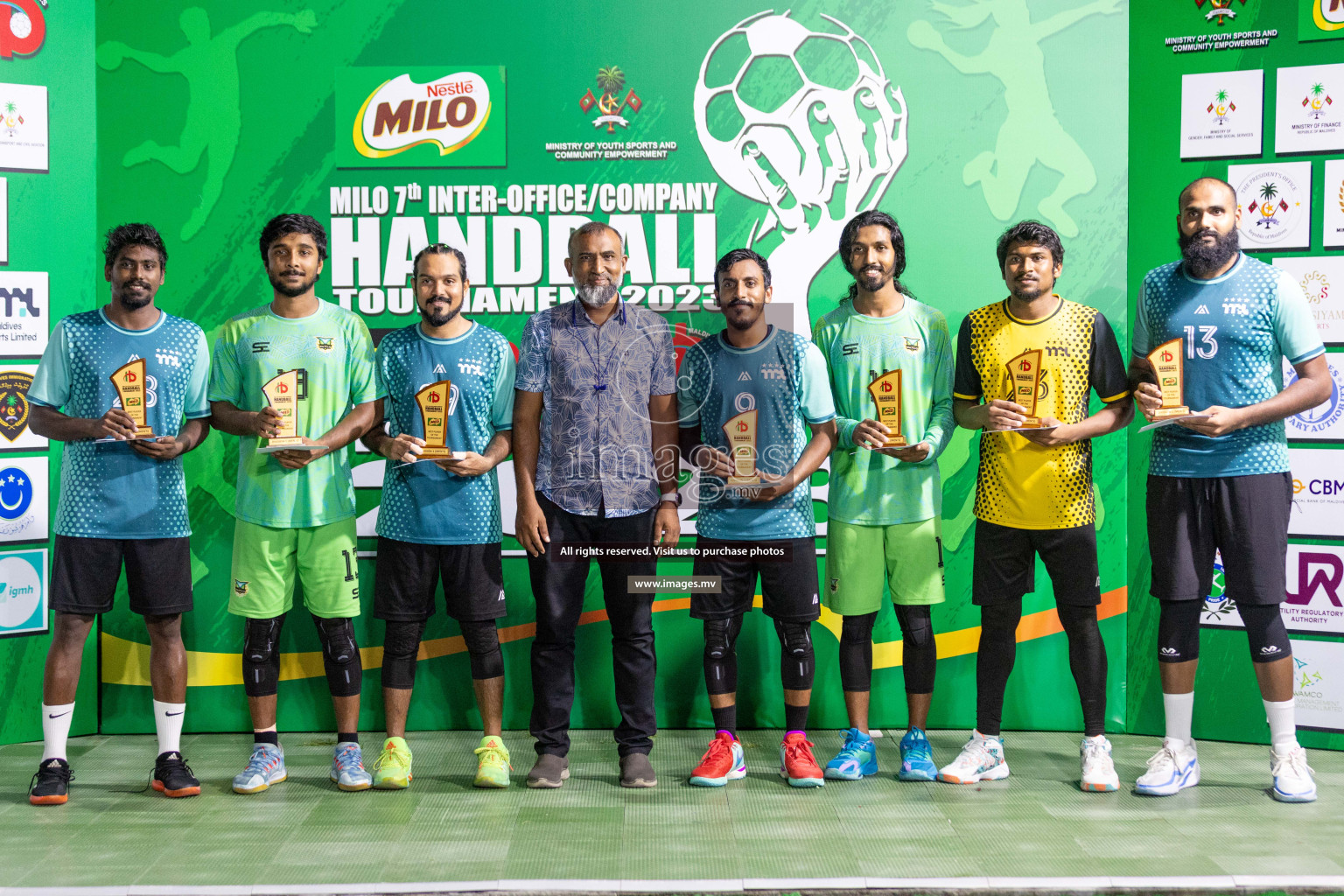 1st Division Final of 7th Inter-Office/Company Handball Tournament 2023, held in Handball ground, Male', Maldives on Monday, 24th October 2023 Photos: Nausham Waheed/ Images.mv