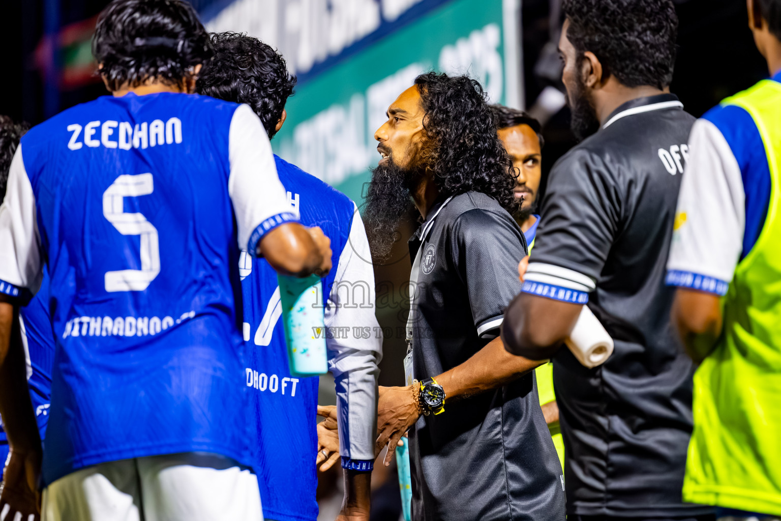 Eydhafushi vs Hithaadhoo in the finals of Better in Baa Futsal Fiesta 2025 Men's division held in B. Eydhafushi, Maldives on Monday, 17th November 2025. Photos: Nausham Waheed / images.mv