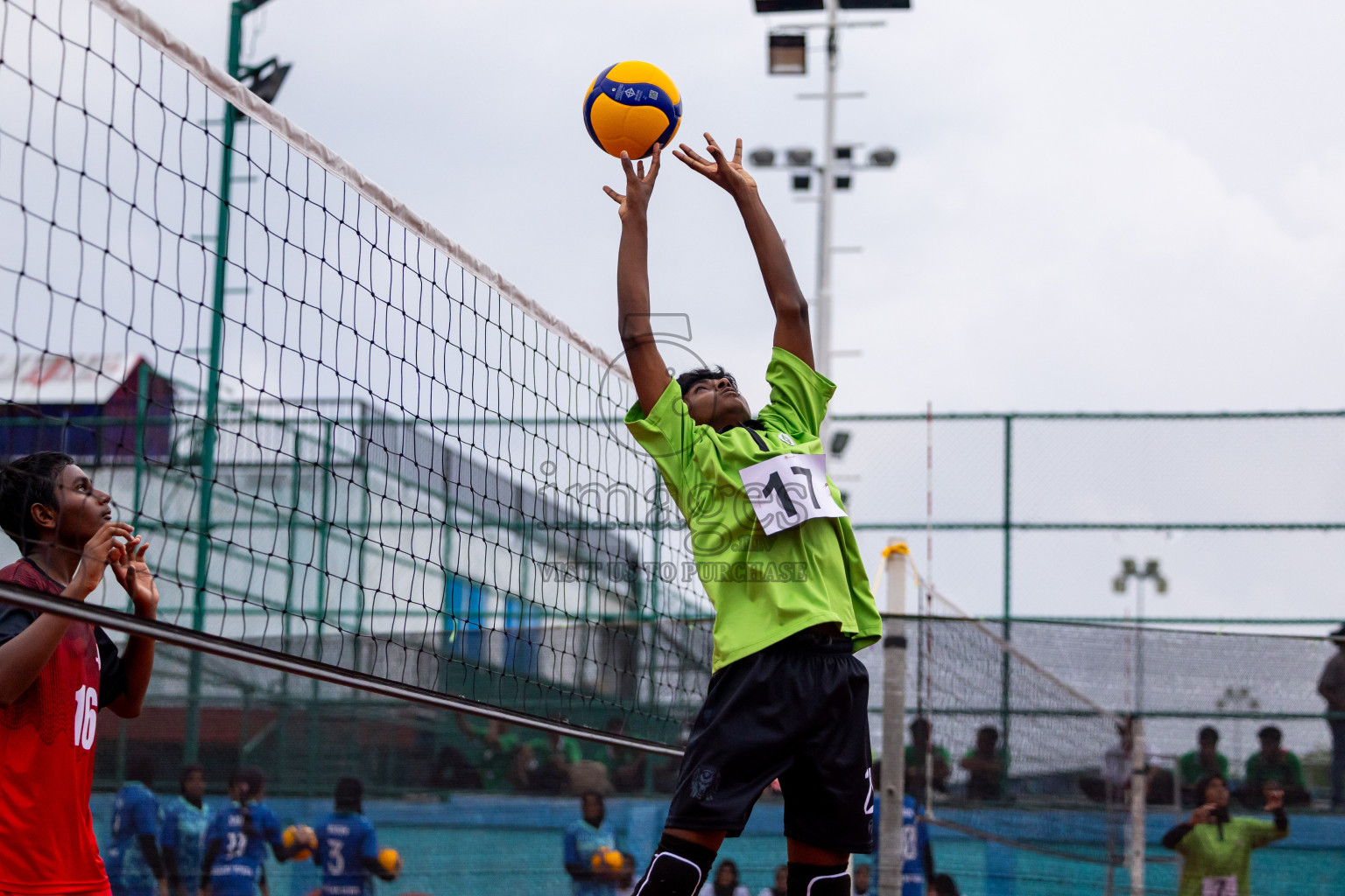 Day 2 of Interschool Volleyball Tournament 2024 was held in Ekuveni Volleyball Court at Male', Maldives on Sunday, 24th November 2024. Photos: Nausham Waheed / images.mv