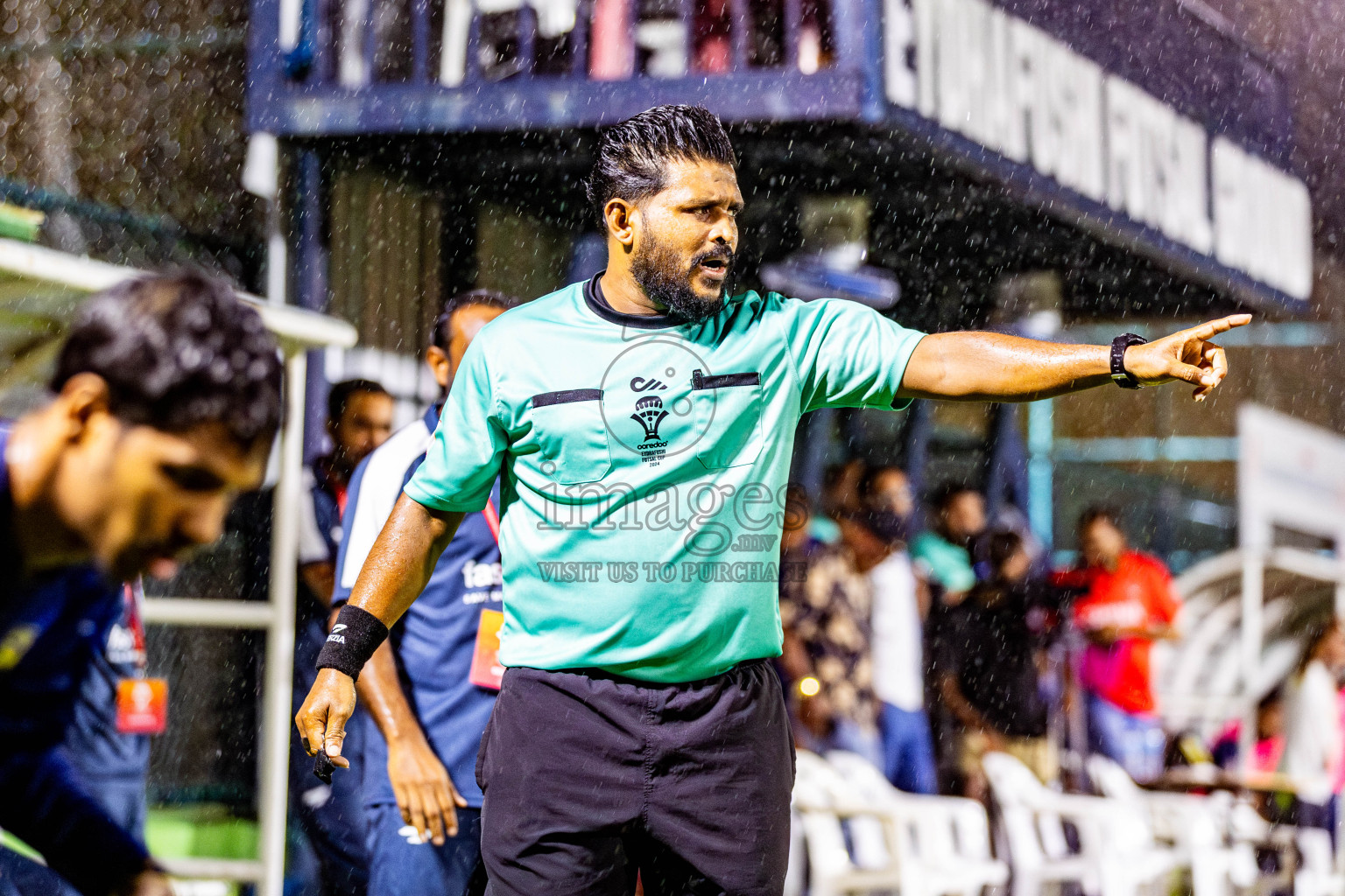 United V vs CC Sports Club in Semi Final of Eydhafushi Futsal Cup 2024 was held on Monday , 15th April 2024, in B Eydhafushi, Maldives Photos: Nausham Waheed / images.mv