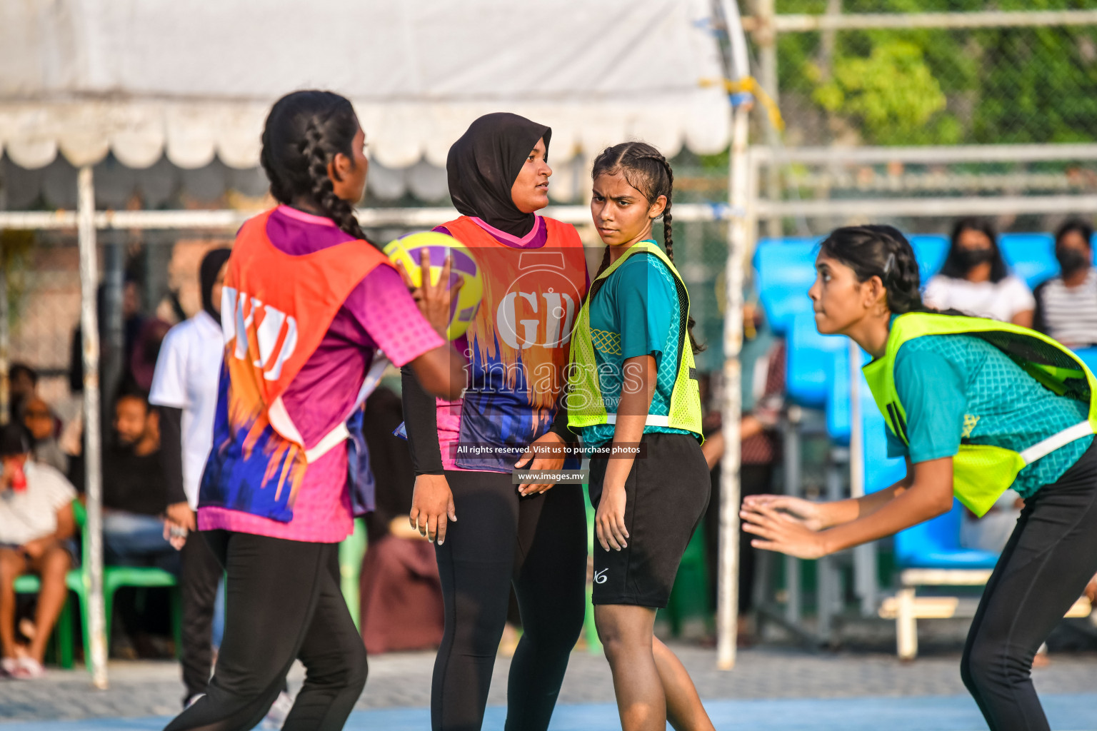 Day 6 of Junior Netball Championship 2022 on 10th March 2022 held in Male', Maldives. Photos by Nausham Waheed