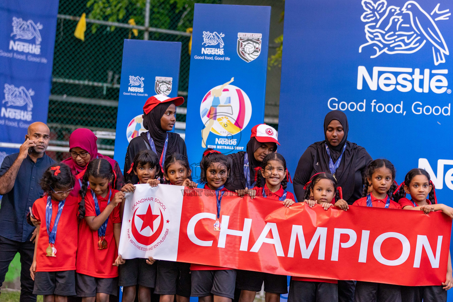 Day 3 of Nestle' Kids Netball Fest 2023 held in Henveyru Stadium, Male', Maldives on Saturday, 2nd December 2023.
Photos: Ismail Thoriq / images.mv