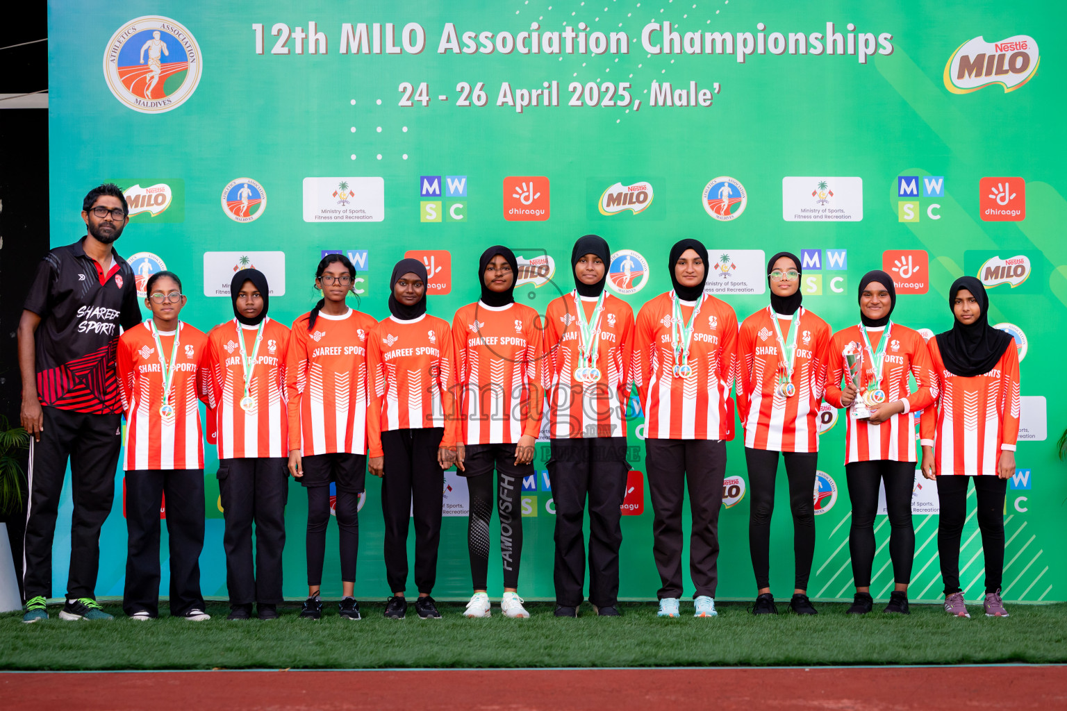 Day 3 of 12th Milo Association Championships was held in Ekuveni Track at Male', Maldives on Saturday, 26th April 2025. Photos: Nausham Waheed / images.mv