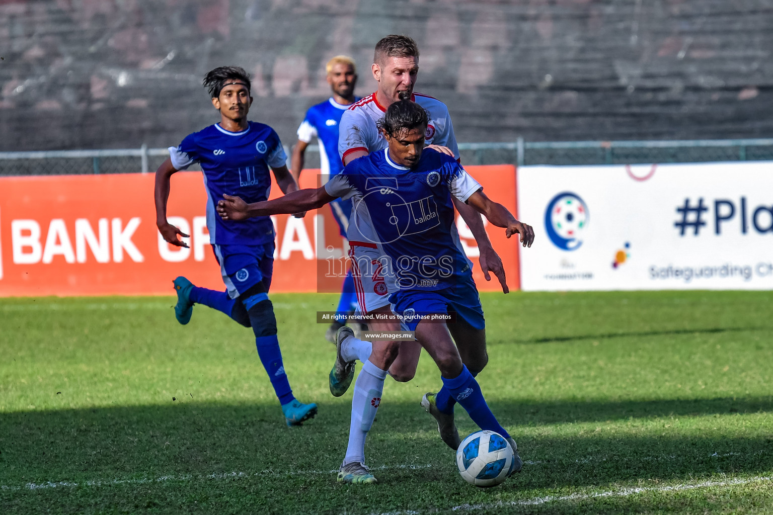 Buru Sports Club vs New Radiant Sports Club in the 2nd Division 2022 on 14th Aug 2022, held in National Football Stadium, Male', Maldives Photos: Nausham Waheed / Images.mv