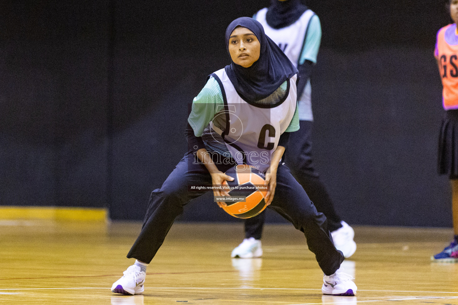 Day2 of 24th Interschool Netball Tournament 2023 was held in Social Center, Male', Maldives on 28th October 2023. Photos: Nausham Waheed / images.mv