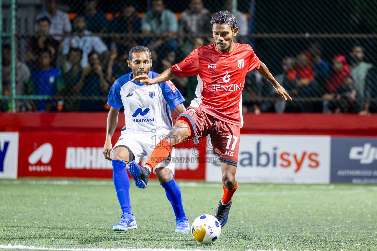 Th Vilufushi vs Th Kinbidhoo in Day 10 of Golden Futsal Challenge 2025 was held on Tuesday, 14th January 2025, in Hulhumale', Maldives Photos: Ismail Thoriq / images.mv