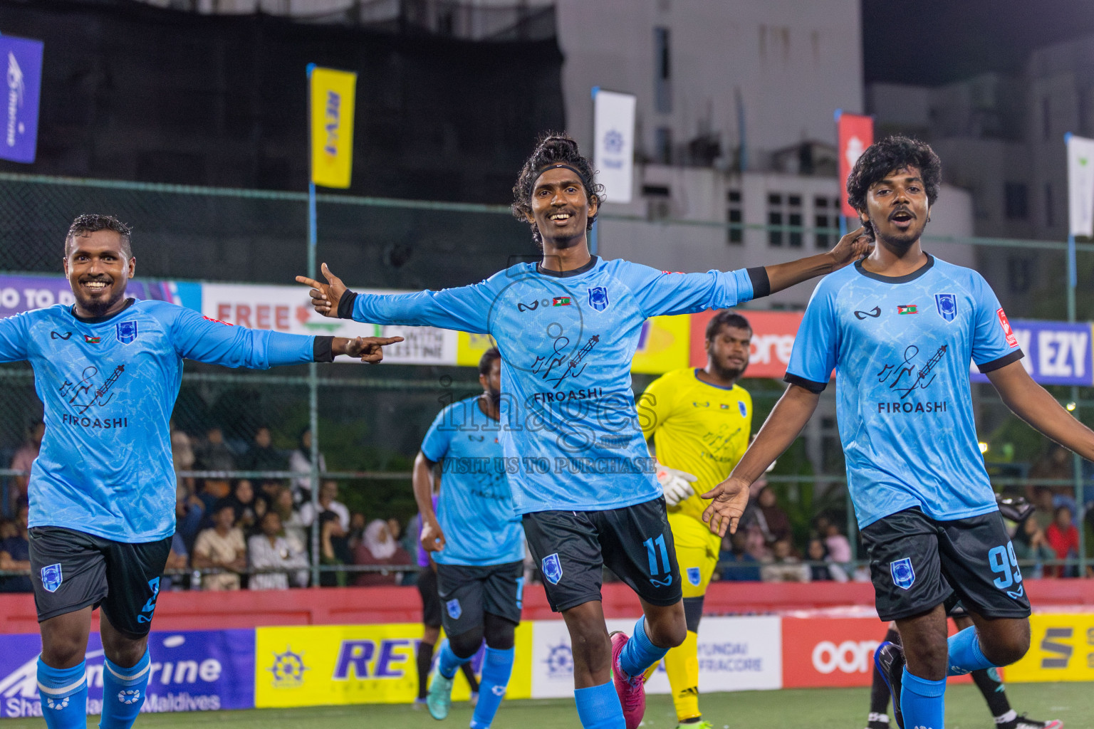 Dh Meedhoo vs Dh Bandidhoo in Day 3 of Golden Futsal Challenge 2024 was held on Thursday, 18th January 2024, in Hulhumale', Maldives Photos: Mohamed Mahfooz Moosa / images.mv